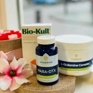 Darm Pakket, (Para Dtx Capsules, Al Glutamine,  Probiotica 14 stam)