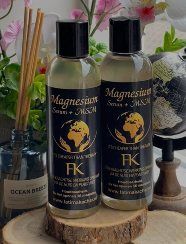 Actie: 2 flessen Magnesium/Msm  serum 200 ml