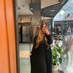 Relax jurk by Yasmina, 100% Viscose (zwart)