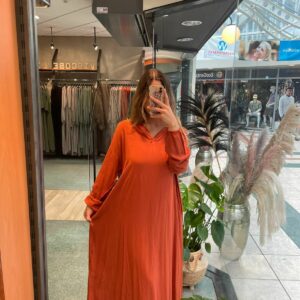 Relax jurk by Yasmina, 100% Viscose (oranje)
