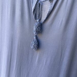 Magazijn opruiming: Lange viscose jurken, (licht blauw)