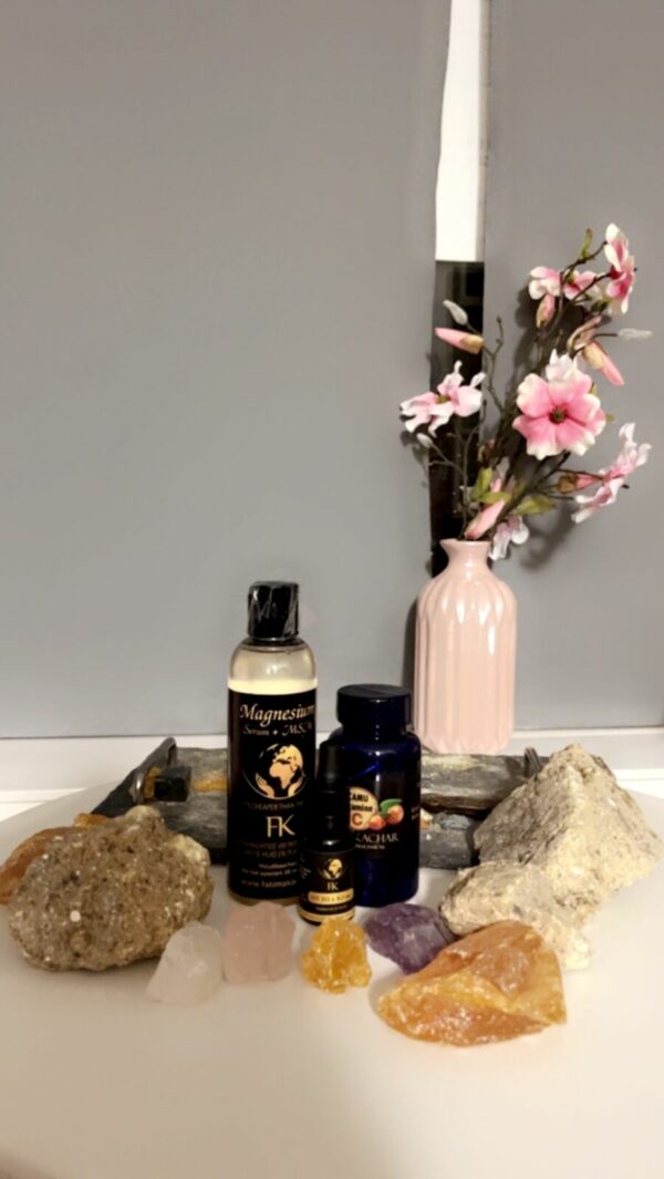 Boost pakket, (Magnesium&msm serum, vit D3&k2, vit C Camu capsules)