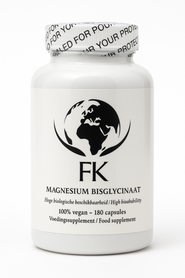 FK Magnesium Bisglycinaat Hoogwaardige opname, 100% vegan