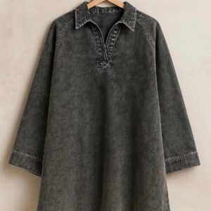 Grijze Denim Blouse