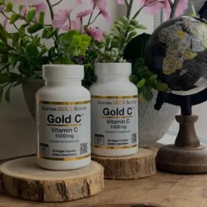 Set van 2 Gold C, Vitamin C, 1,000 mg, 60 Veggie Capsules